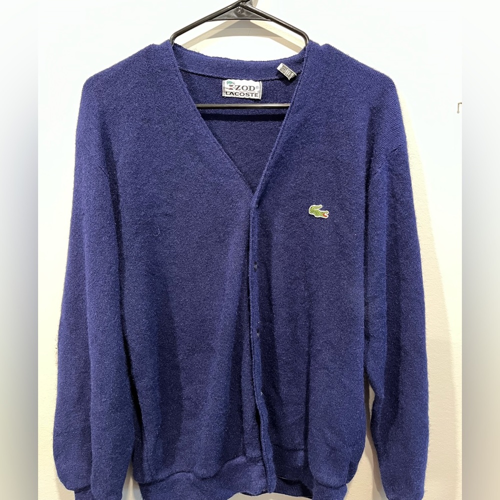 Vintage 80’s Lacoste Izod Cardigan